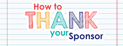 How to thank your sponsors